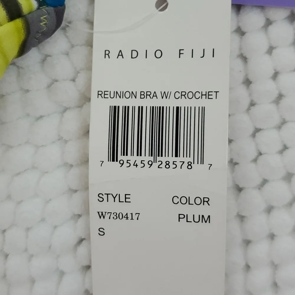 RADIO FIJI REUNION BRA W/ CROCHET. SZ S - Picture 5 of 5